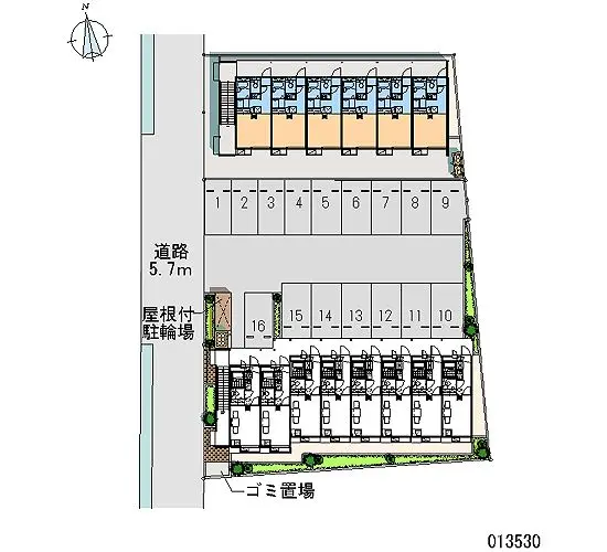 ★手数料０円★厚木市上落合　月極駐車場（LP）